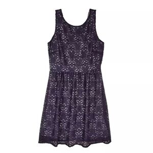 The Limited Lace Dress Womens 6 Purple Floral Sleeveless Mini Casual Party NWT